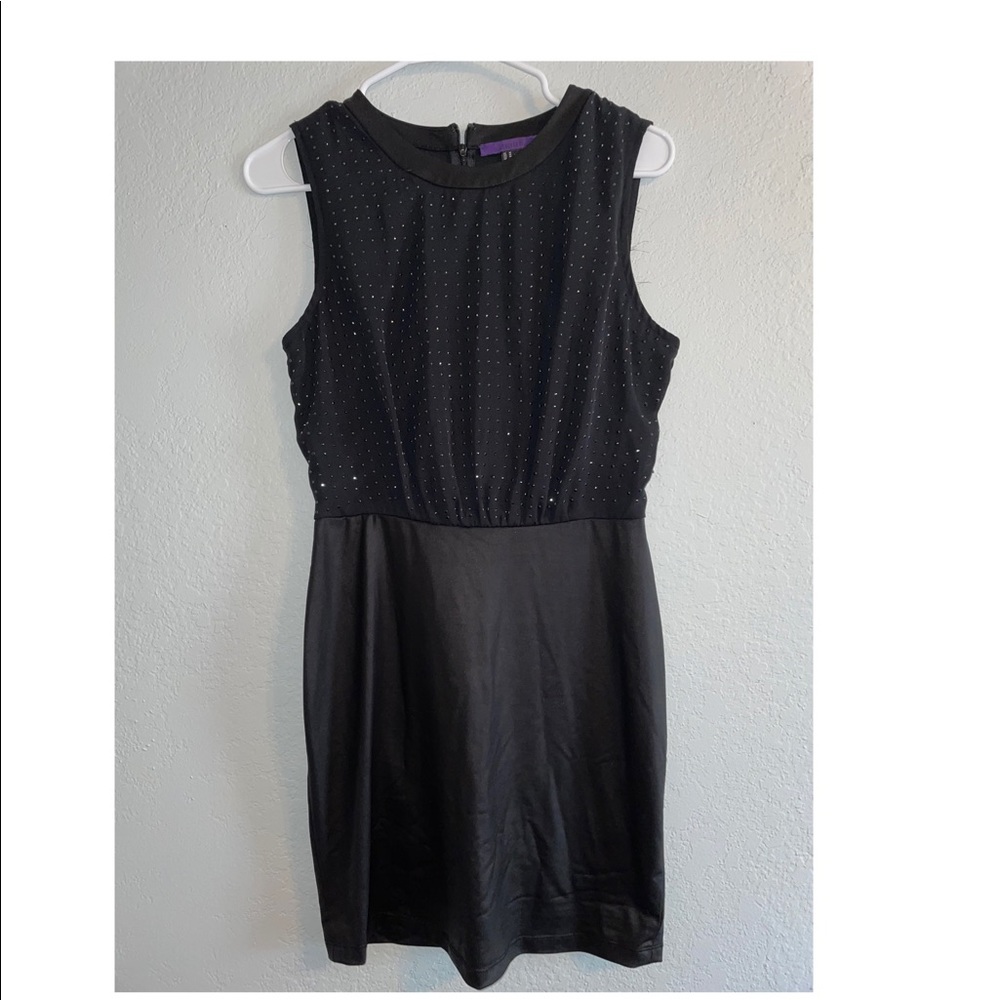 Black dress with sheer back